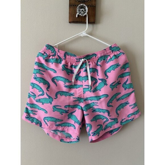 Chubbies Mens Size XL The Glades Swim Trunks Pink Alligator Mesh Lined 5" Inseam - Picture 1 of 5